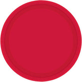 Red Large Plates (20 Pack) - The Party Room